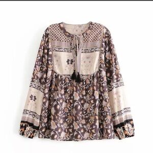 💥🔥CLEARANCE SALE🌟⚡️The ANABEL Floral Peasant Blouse